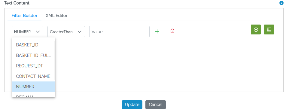 Test Row filter 1