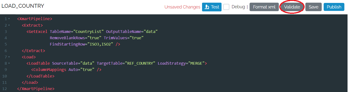 Pipeline Validate