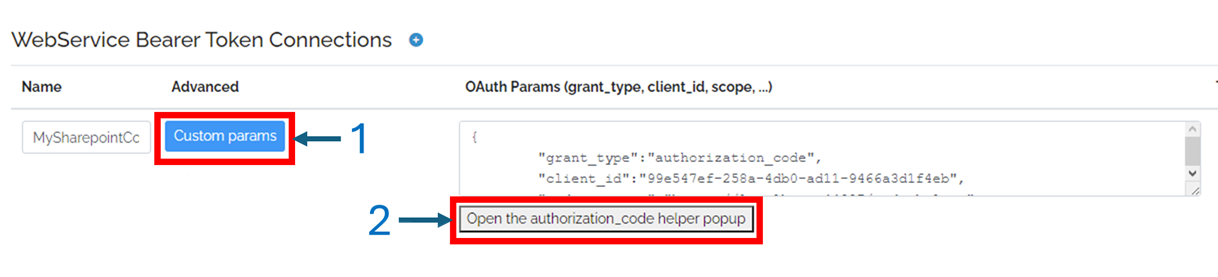 Open the authorization_code helper popup