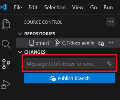 Image showing the Publish panel