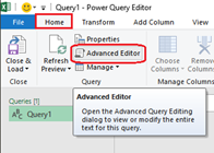 Image showing how to navigate to "Advanced Editor"